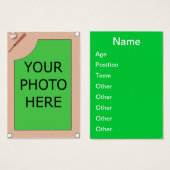 Customizable Baseball Cards (Front & Back)