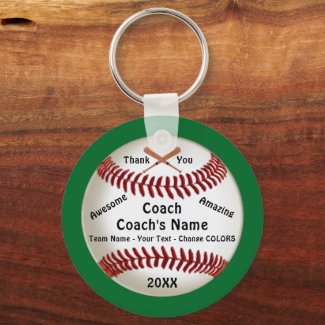 Customizable, Baseball Coach Thank You Gifts,
