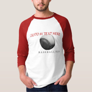Customizable Baseball Fan - Your Text - T-shirt