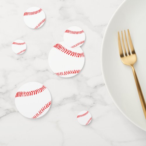 Customizable Baseball Party Table Confetti