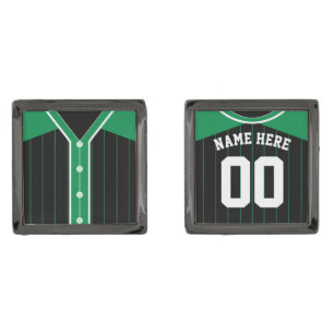 Customizable Baseball Softball Jersey Cuff Links