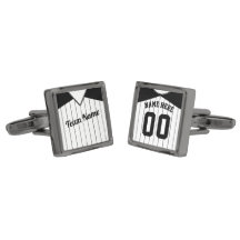 Customizable Baseball Softball Jersey Cuff Links