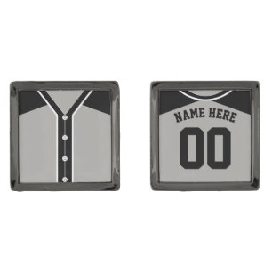 Customizable Baseball Softball Jersey Cuff Links