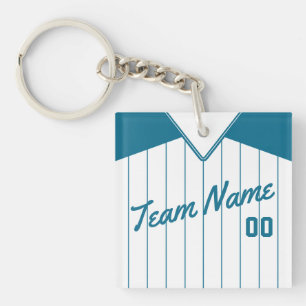 Customizable Baseball Softball Jersey Keyring