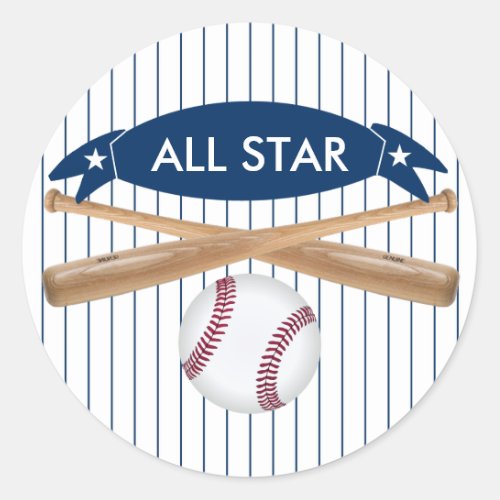 Customizable Baseball Sticker