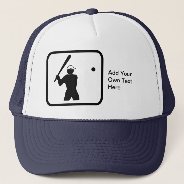 Customizable Baseballer Logo Trucker Hat (Front)