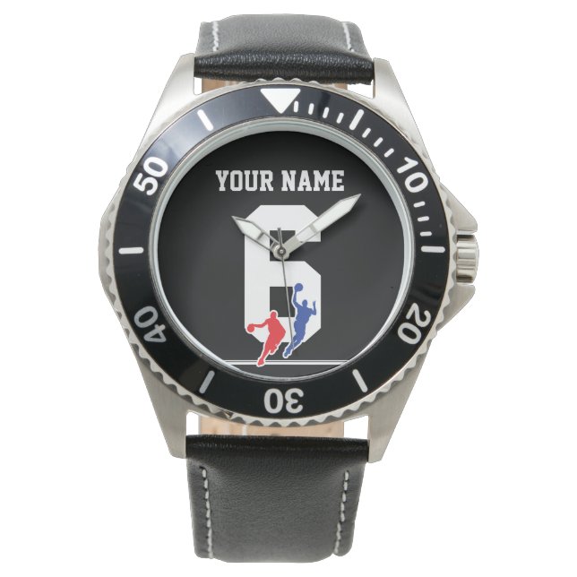 Customizable basketball jersey team colors… watch (Front)