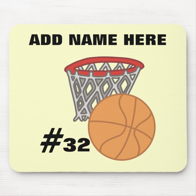 Customizable Basketball Mousepad (Front)