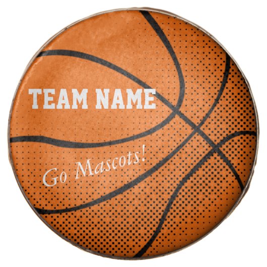 Customizable Basketball Team Chocolate Dipped Oreo (Front)