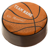 Customizable Basketball Team Chocolate Dipped Oreo (Angled)
