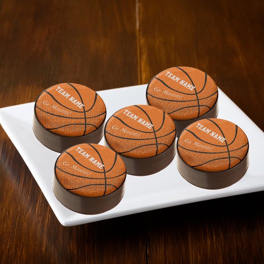 Customizable Basketball Team Chocolate Dipped Oreo