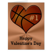 Customizable Basketball Valentine's Day Cards (Front)