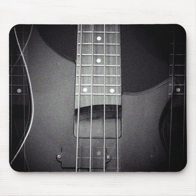Customizable Bass Guitar Modern Music Template Mouse Pad (Front)
