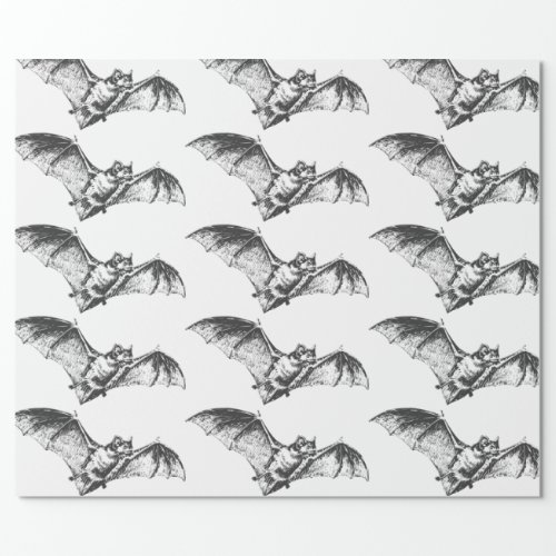 Customizable BAT Wrapping Paper for Halloween