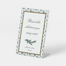 Customizable Bathroom Sign in Pine