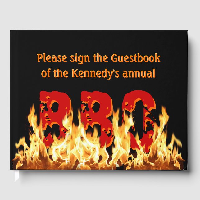 Customizable BBQ Guestbook (Front)