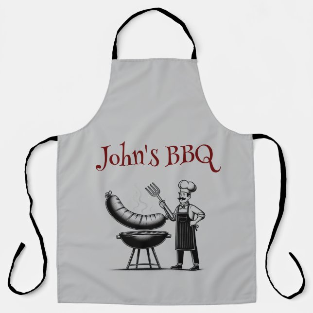 Customizable BBQ Master Chef  Apron (Front)