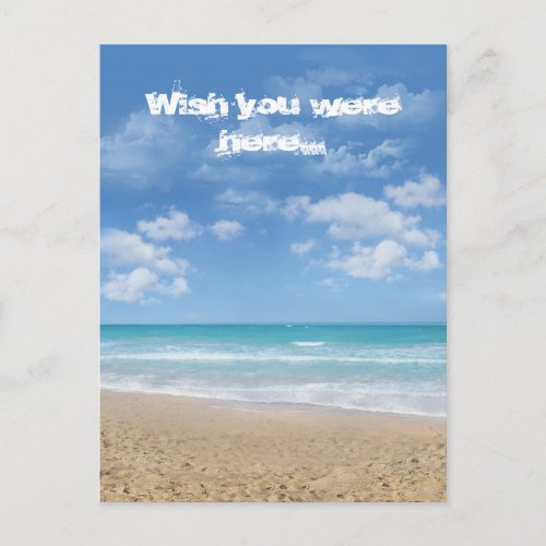 Customizable Beach Postcard
