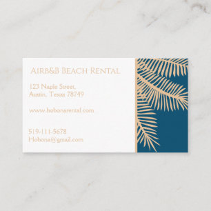 Customizable beach rental business card