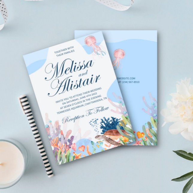 Customizable Beach Wedding Invitations (Creator Uploaded)
