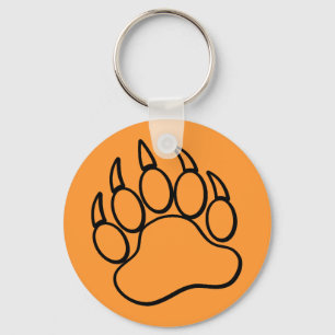 Customizable Bear Paw Key Chain