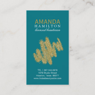 Customizable Beautician Business Card