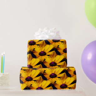 Customizable Beautiful yellow Daisy flower Wrapping Paper