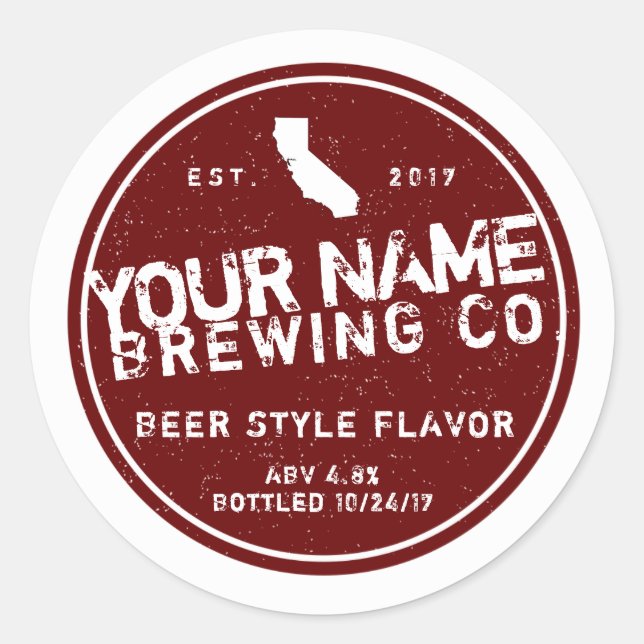Customizable Beer Labels - Add your own words and (Front)