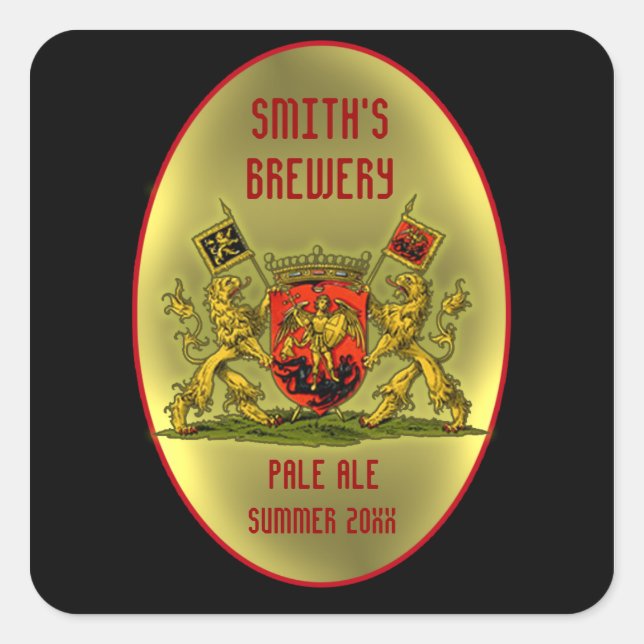 Customizable Beer or Wine Bottle Labels (Front)