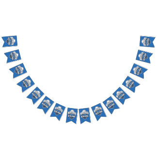 Customizable Beer Pong Championship Logo Bunting Flags