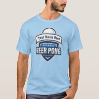 Customizable Beer Pong Championship Logo