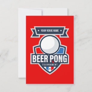 Customizable Beer Pong Tournament Logo