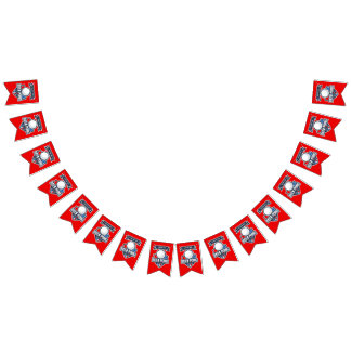 Customizable Beer Pong Tournament Logo Bunting Flags