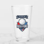 Customizable Beer Pong Tournament Logo Glass