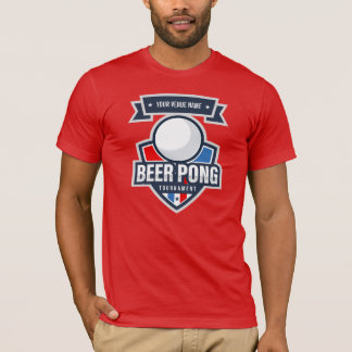 Customizable Beer Pong Tournament Logo T-Shirt