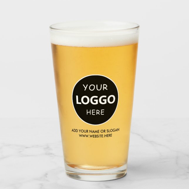 Customizable beer steins Logo& business Glass (Front Filled)