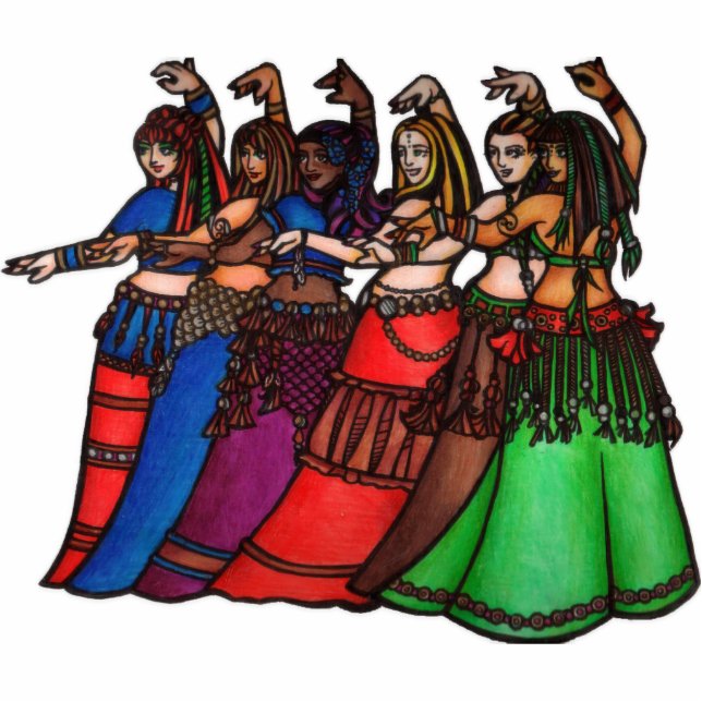 Customizable Belly Dancers Statuette (Front)