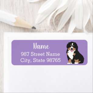 Customizable Bernese Mountain Dog Label