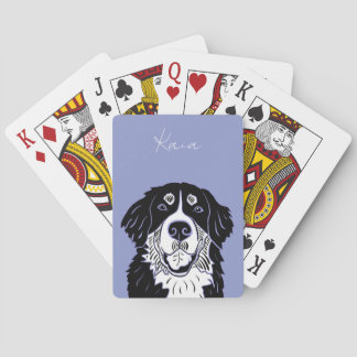 Customizable Bernese Mountain Dog   Poker Cards