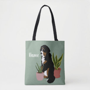 Customizable Bernese Mountain Dog Tote Bag