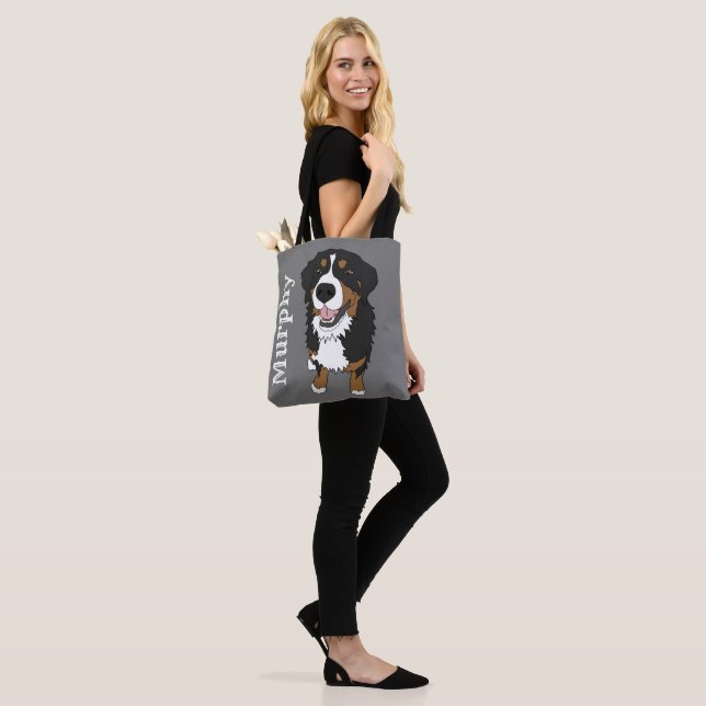 Customizable Bernese Mountain Dog Tote Bag (On Model)
