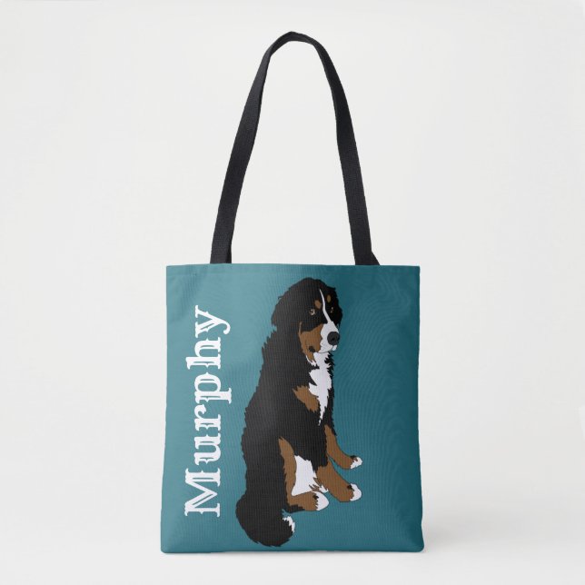 Customizable Bernese Mountain Dog  Tote Bag (Front)
