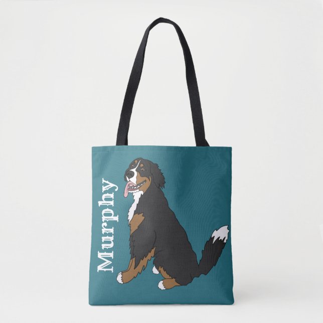 Customizable Bernese Mountain Dog   Tote Bag (Front)
