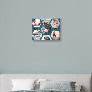 Customizable 'Best Dad Since' Canvas Photo Tile