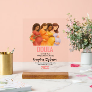 Customizable Best DOULA Appreciation Gift Acrylic Sign