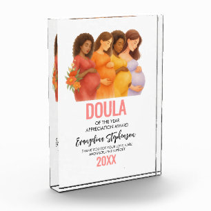 Customizable Best DOULA Appreciation Gift Photo Block