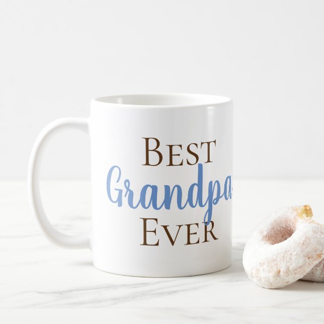 CUSTOMIZABLE Best Grandparent Ever Coffee Mug (With Donut)