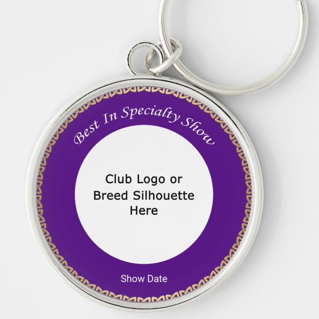 Customizable Best In Specialty Show Keychain (Front)