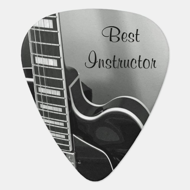 Customizable Best Instructor Guitar Pick (Front)