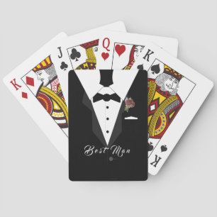 Customizable Best Man Poker Cards